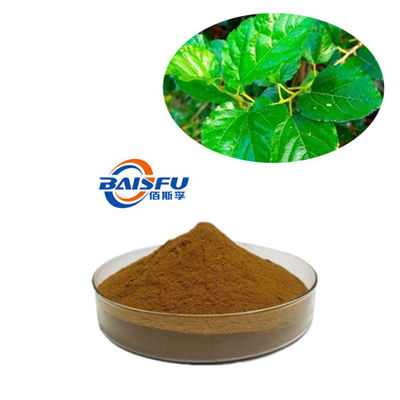 Baisfu brown powder 90% Pure high quality Mulberry Leaf Extract Powder for cosmetic and food additive