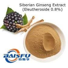 Shaanxi Baisfu plant extract Yellow Brown Powder  Siberian ginseng Extract Powder Eleutherosides 0.8% 1.2 use in food and cosmetic
