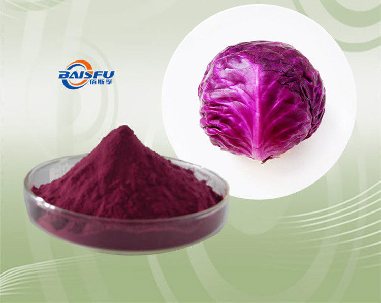 Baisfu Hot Selling High Quality 100% Natural Anthocyanidins 5%-40% Purple Cabbage Powder