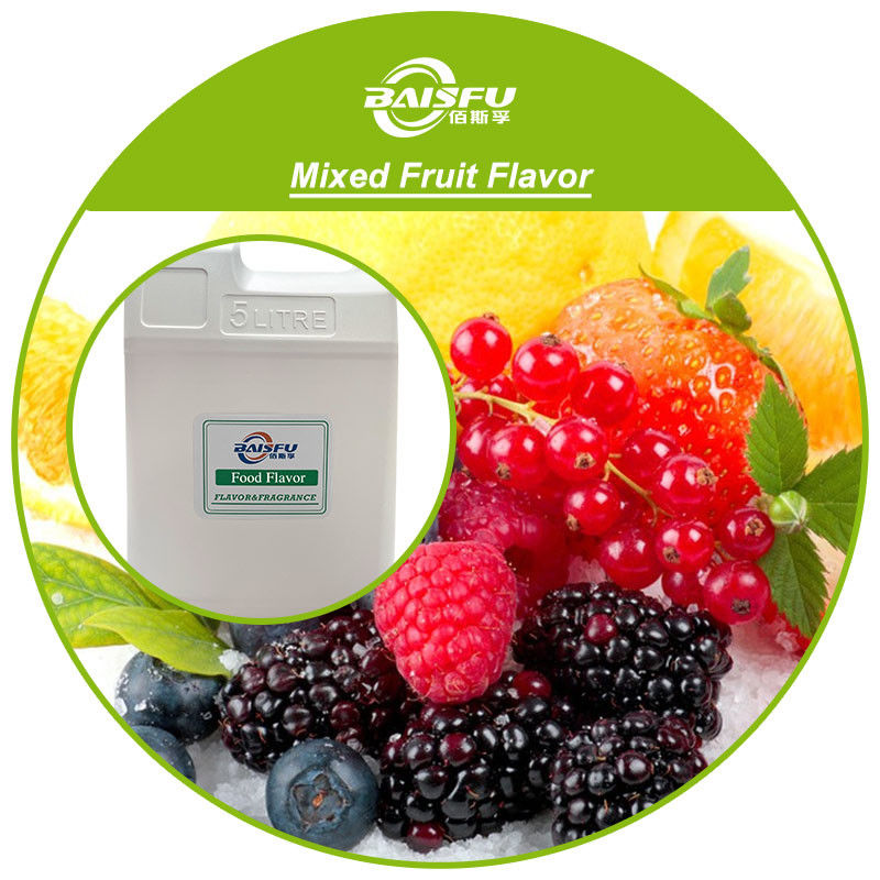 High Concentration Mixed Fruit Flavor for Beverage / Tea Juice Baisfu Food Grade Flavor Certificates ISO22000 ISO9001