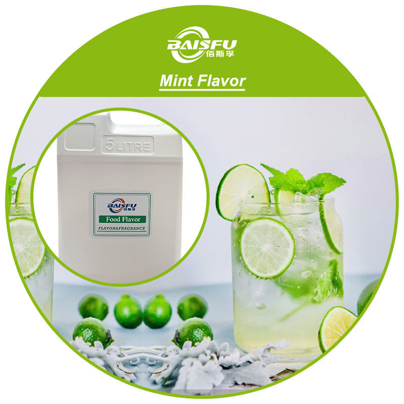 High Concentration Mint Flavor for Beverage / Juice Food Grade and Long-Lasting Aroma Guarantee