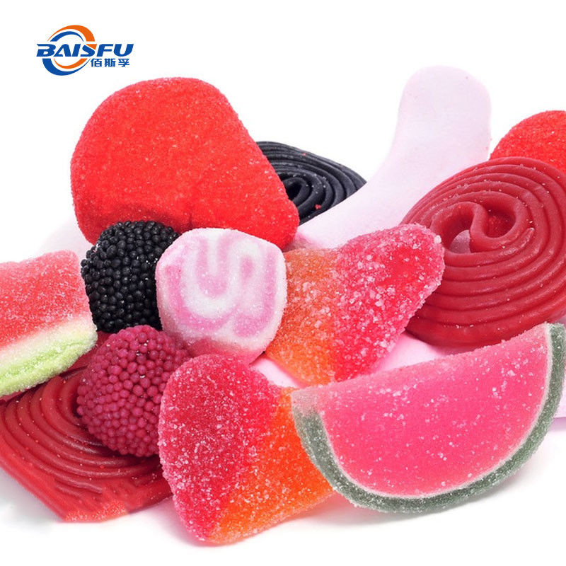 Watermelon Flavor Chewing Gum with Natural Fruit Flavoring for Low-Calorie Sweetening