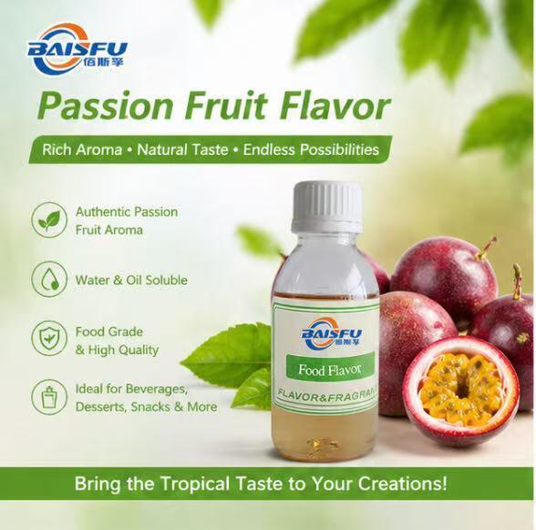 High Quality Passion Fruit Flavor for Beverage Manufacturing Water Soluble Concentrated Liquid Food Grade
